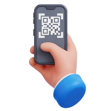 Qr Code Payment  3D Icon