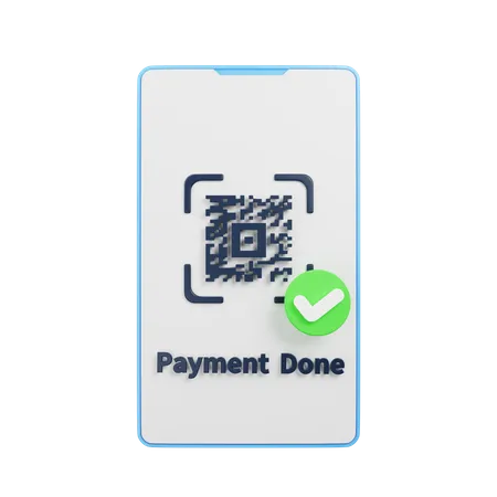 Qr Code Payment  3D Illustration