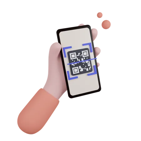 Qr Code 3 D Illustration Contains PNG BLEND GLTF And OBJ Files 3D Icon