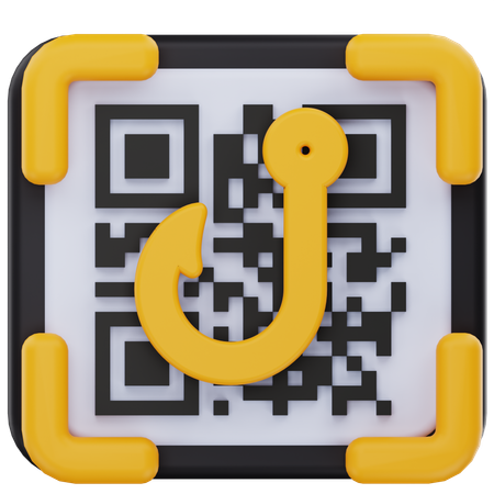 Qr code phishing  3D Icon