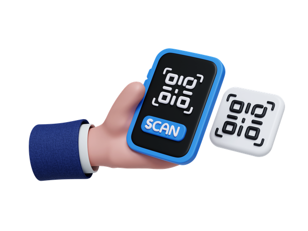 Qr Code Scan  3D Icon