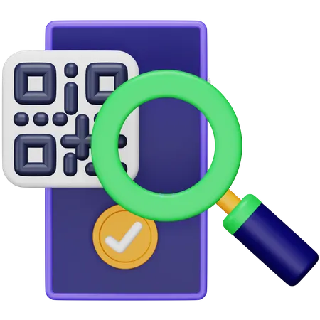 Qr Code Scan  3D Icon