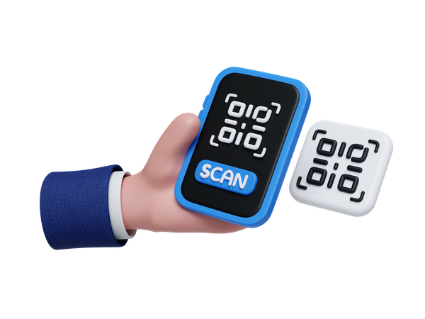 Qr Code Scan  3D Icon