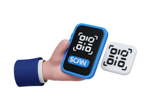 Qr Code Scan  3D Icon
