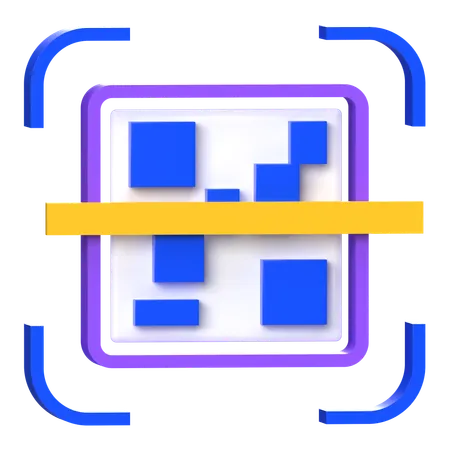 Qr Code Scan  3D Icon