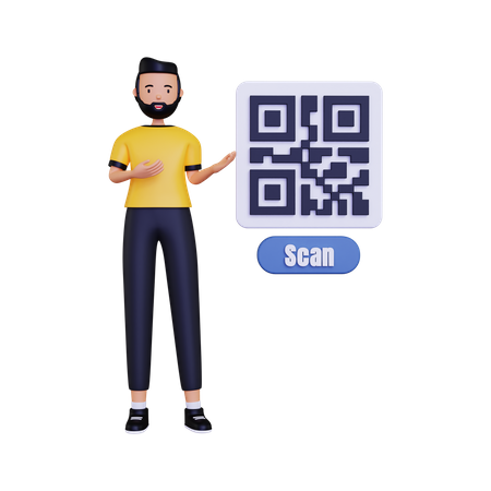 QR-Code-Scan  3D Icon