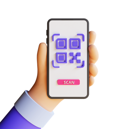 Qr Code Scan  3D Icon