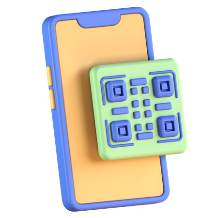 QR Code Scan  3D Icon