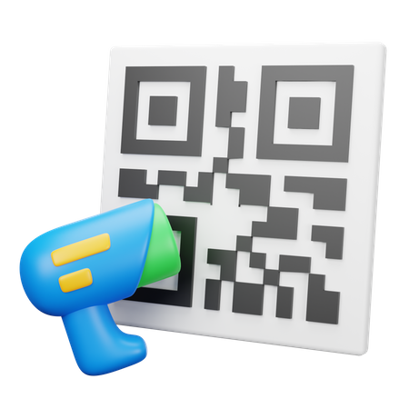 Qr Code Scan  3D Icon