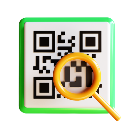Qr Code Scan  3D Icon