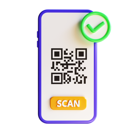 Qr Code Scan  3D Icon
