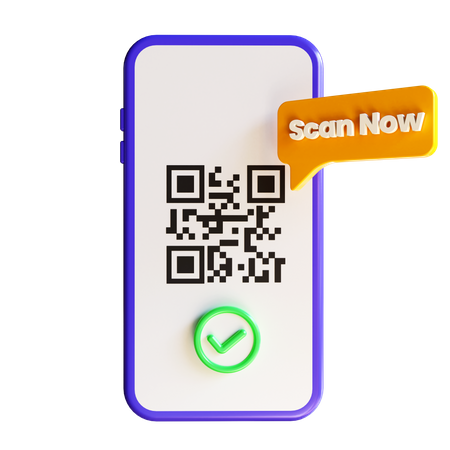 Qr Code Scan  3D Icon