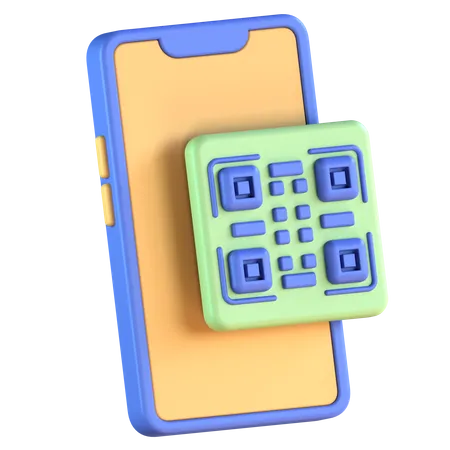 QR Code Scan  3D Icon