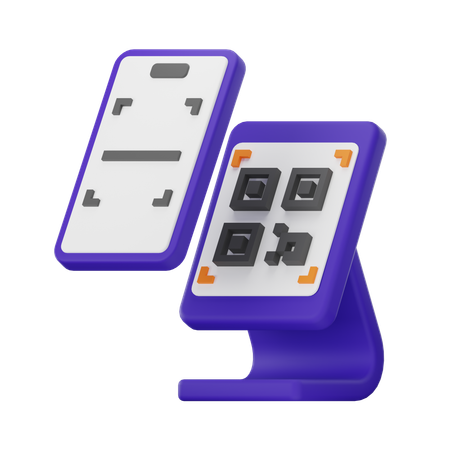 Qr Code Scan Payment  3D Icon
