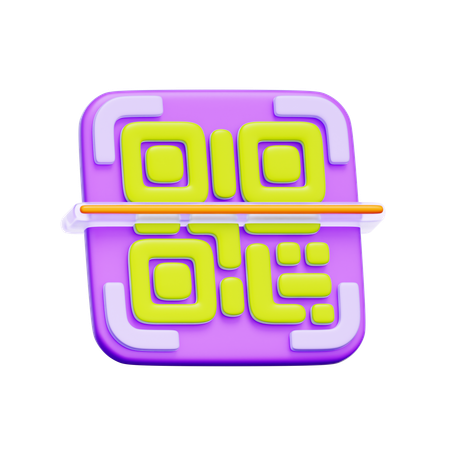 QR Code Scanning  3D Icon