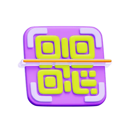 QR Code Scanning  3D Icon
