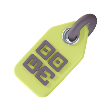 Qr Code Tag  3D Icon