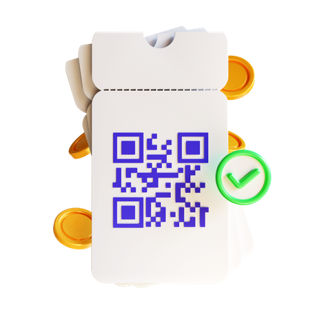 Qr Coupon  3D Icon