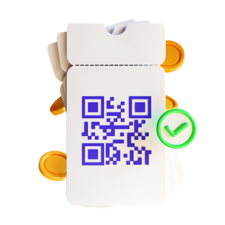 Qr Coupon  3D Icon