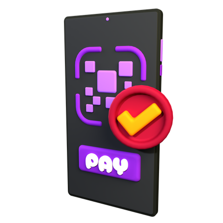 Pagamento qr  3D Icon