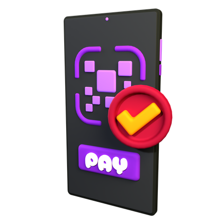 Qr Payment  3D Icon
