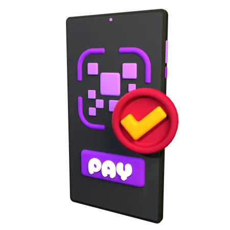 Qr Payment  3D Icon