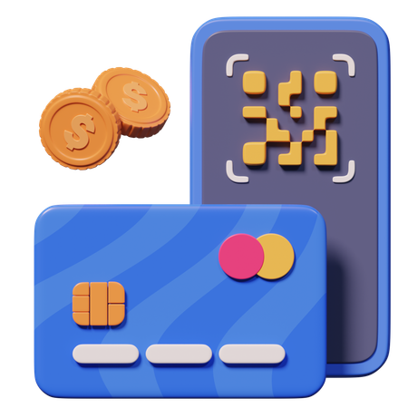 QR Payment  3D Icon