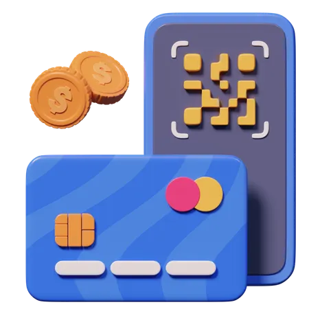 QR Payment  3D Icon