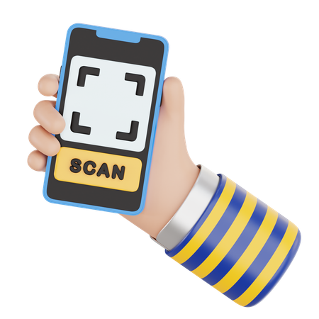 Qr Payment  3D Icon