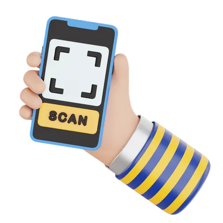 Qr Payment  3D Icon