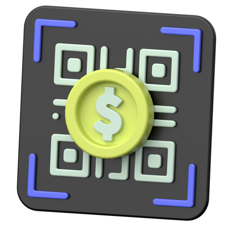 Qr Payment  3D Icon