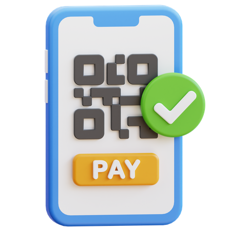 Qr payment  3D Icon