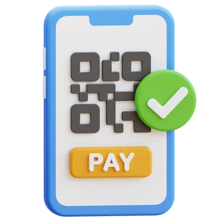 Qr payment  3D Icon