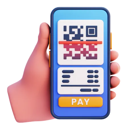 Qr Payment  3D Icon