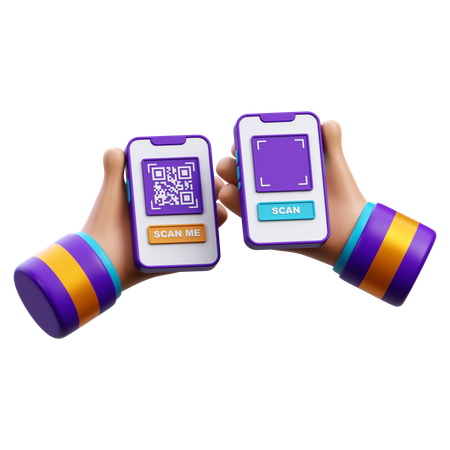 Qr Payment  3D Icon