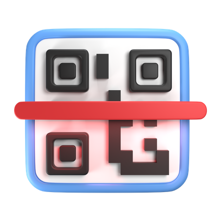 Qr Scan  3D Icon