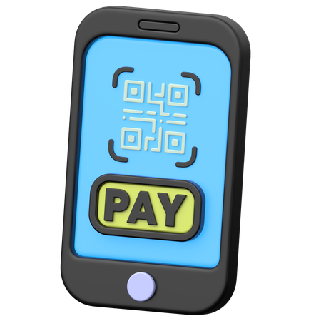 Paiement par scan qr  3D Icon