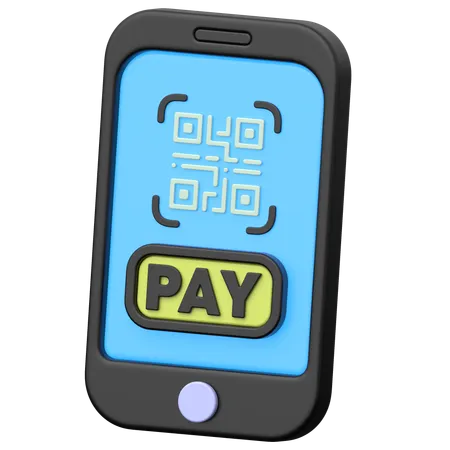 Qr Scan Payment  3D Icon