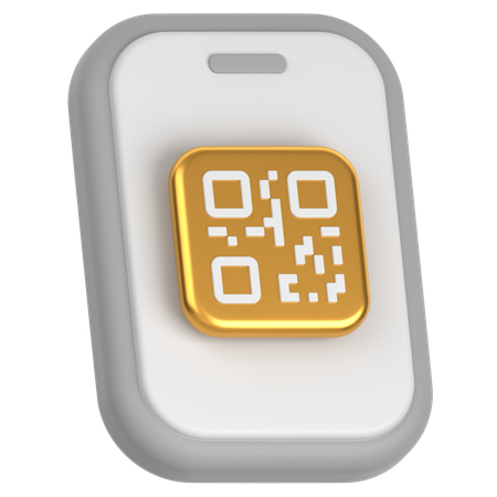 QR 코드  3D Icon