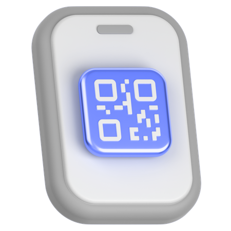 QR 코드  3D Icon