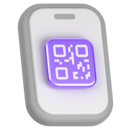 QR 코드  3D Icon