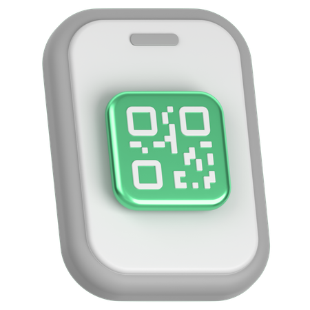 QR 코드  3D Icon