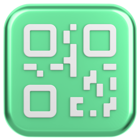 QR 코드  3D Icon