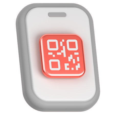 QR 코드  3D Icon