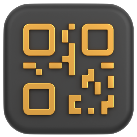 Qrcode  3D Icon