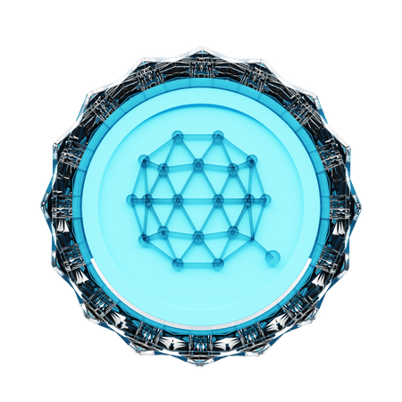 Qtum Crypto  3D Illustration