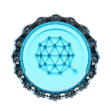 Qtum Crypto  3D Illustration