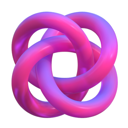 Quad Abstract Shape  3D Icon
