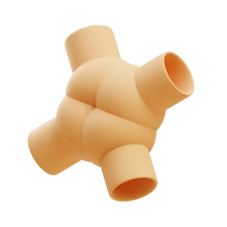 Quad Big Mouth Vases  3D Icon