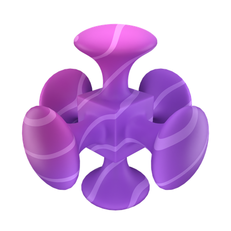 Chapeau de champignon quadruple  3D Icon